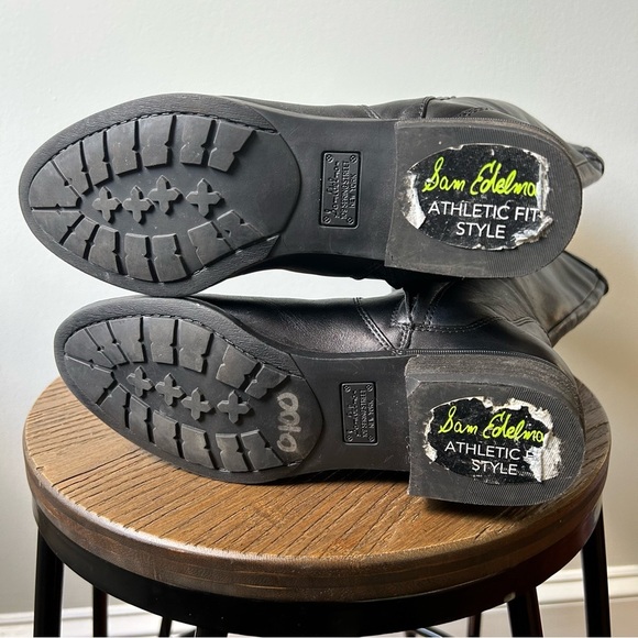 Sam Edelman Patton 2 knee high black leather riding boots - Picture 10 of 11